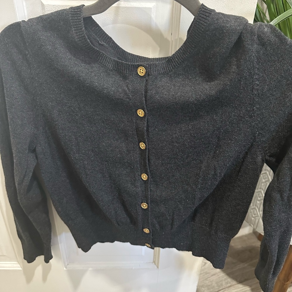 Lauren Ralph Lauren Dark Gray Sweater Sz M